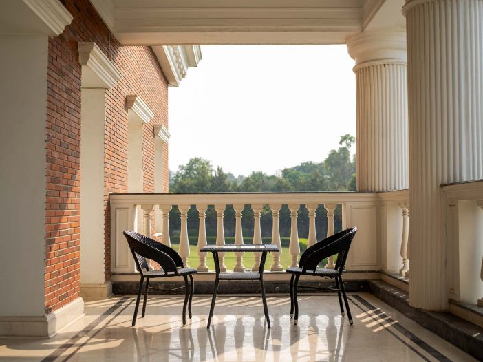 Balcony at the Safe House Wellness Retreat India