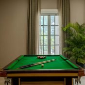 Pool table inside the Safe House Wellness Retreat India