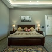 Single occupancy room - bedroom image at the Safe House Wellness Retreat India